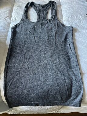 lululemon athletica Gray Racerback Knit Tank